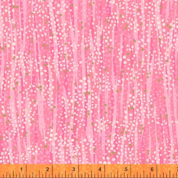 Bubblegum Pink Metallic From Windham Fabric's Dewdrop Collection by Whistler Studios - 100% Cotton