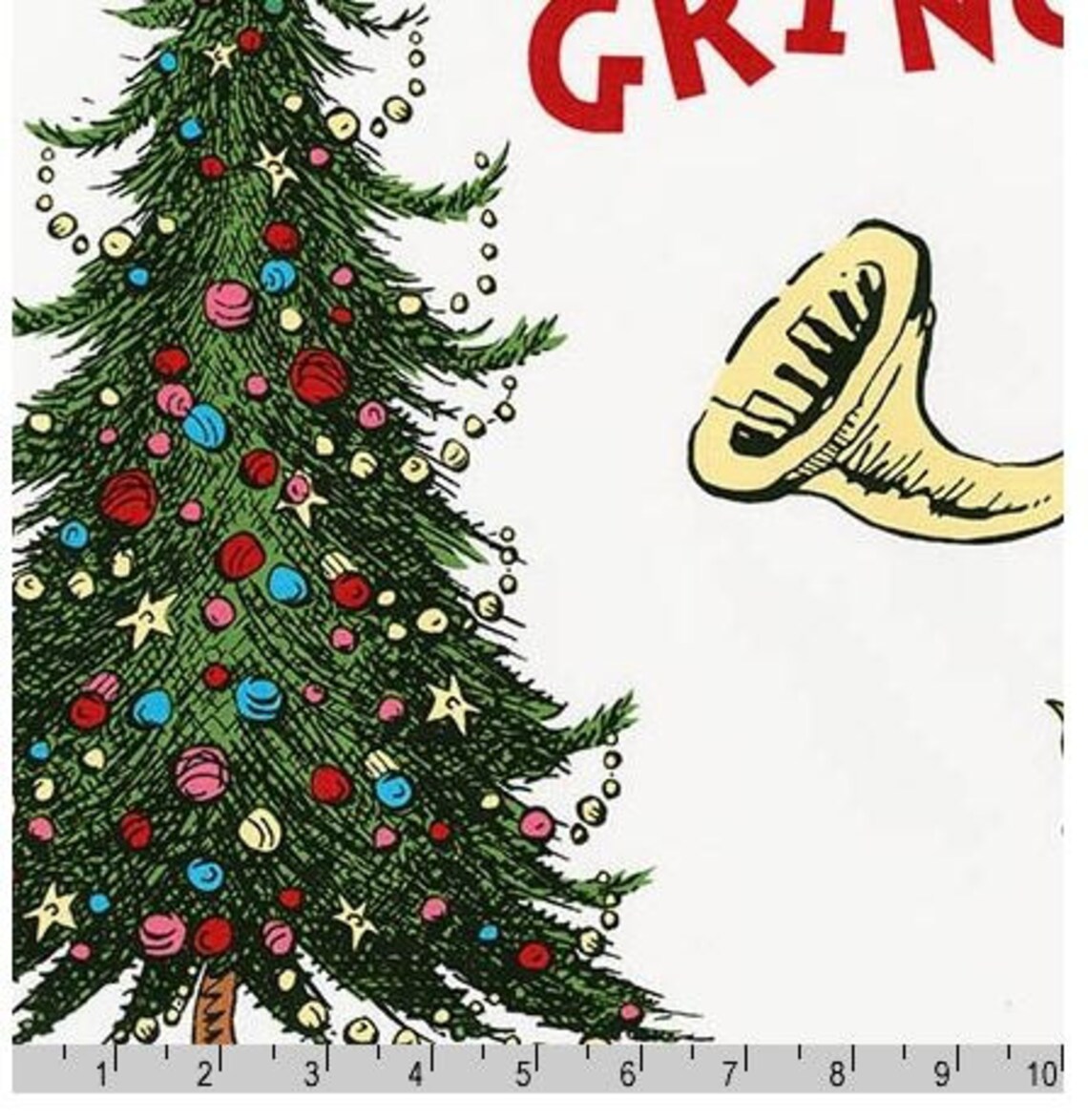 The Grinch Advent Calendar Panel From Dr Seuss s How The Etsy