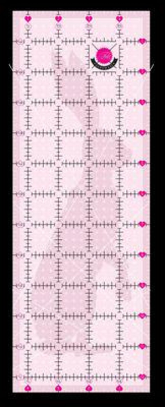 Tula Pink 4.5in x 12.5in Non Slip Rabbit Ruler Tula Pink 4.5in x 12.5in Non Slip Rabbit Ruler