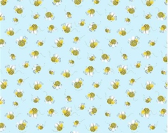 Susy Bees in lichtblauw van Susybee Basics voor Clothworks