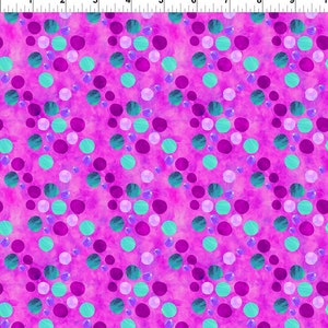 Polka Dots in Purple from ABC's of Color Collection by In the Beginning Fabrics - 100% Cotton Fabric