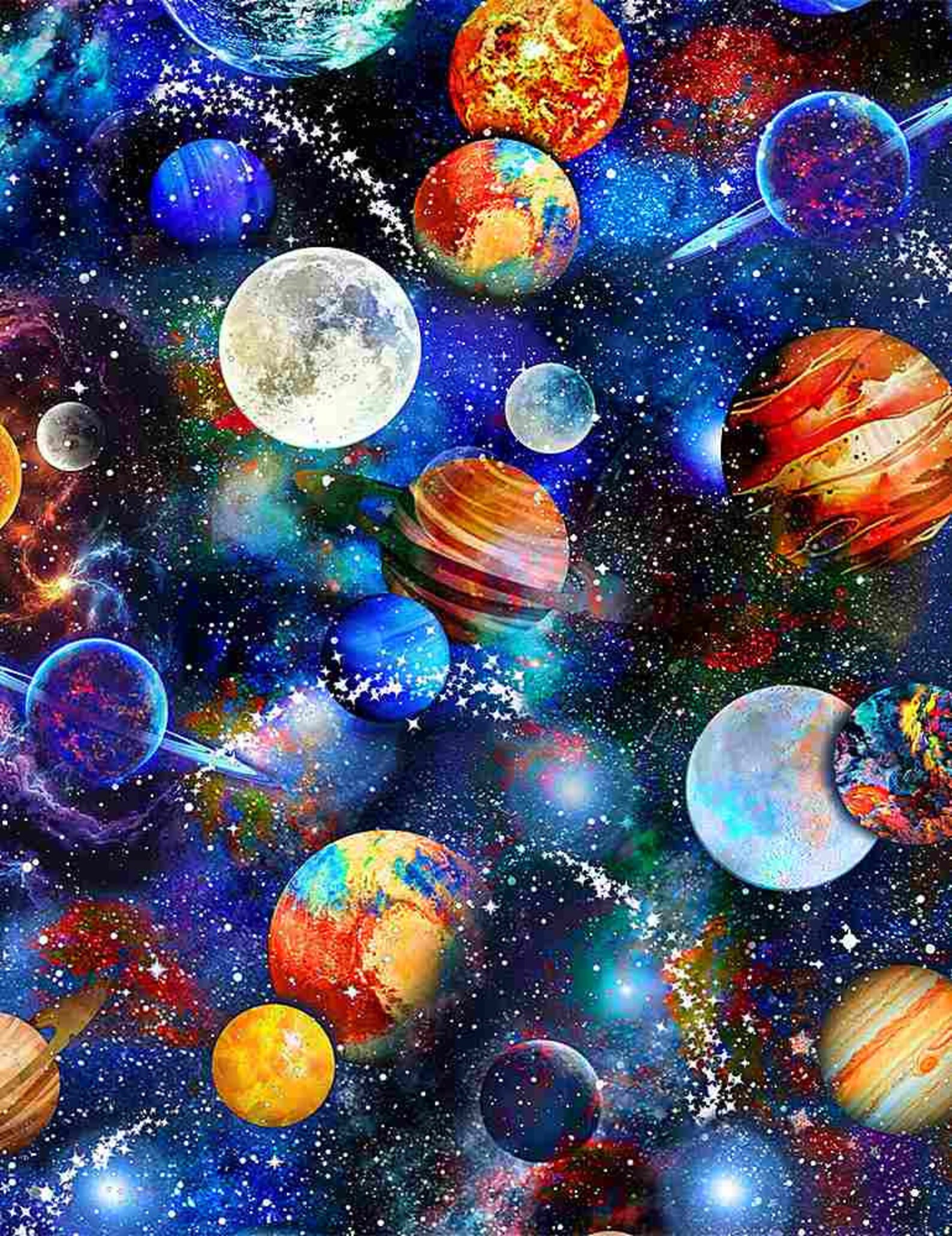 MINKY PLUSH Space Fabric Funky Outer Space and Etsy