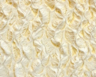 Fat Half ONLY 30" X 36" Frosted Bella Snuggle® in Yellow Furry MINKY Collection