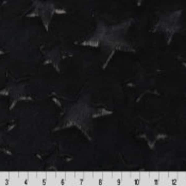 Luxe Cuddle®Stars in Black from Shannon Fabrics