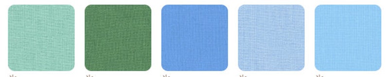 KONA Cotton 30/'s Palette by Darlene Zimmerman Bundle JELLY ROLL 40 2.5-inch Strips from Robert Kaufman ru-583-40