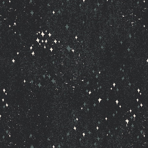 Star Dust in Black from Luna & Laurel Collection for Art Gallery Fabrics - 100% High Quality Quilt Shop Cotton