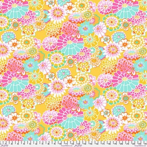 KAFFE FASSETT Asian Circles in Yellow for the Kaffe Fassett Collective by FreeSpirit Fabric