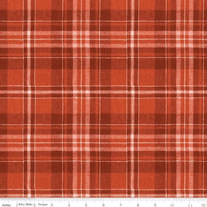 Classico plaid natalizio rosso per tessuti Quilting Treasures - 100% cotone