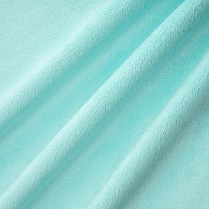 90" Extra Wide Solid Cuddle 3® in Saltwater Blue Minky From Shannon Fabrics 3mm Pile- You Choose Your Cut