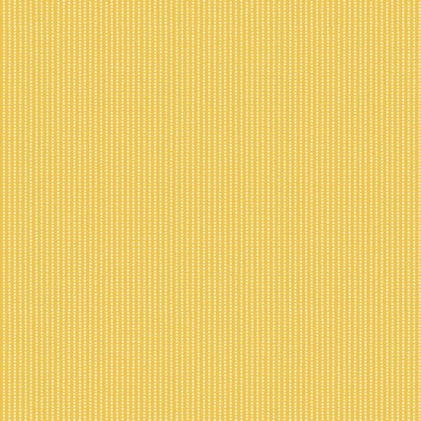 Perforated Stripe Yellow From Kimberbell Vintage Flora Collection for Maywood Studio - 100% Cotton