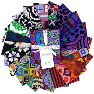 Kaffe Fassett - 20pcs Fat Quarter Bundle in Dark from the Kaffe Fassett Collective by Free Spirit Fabric 100% Cotton Fabric