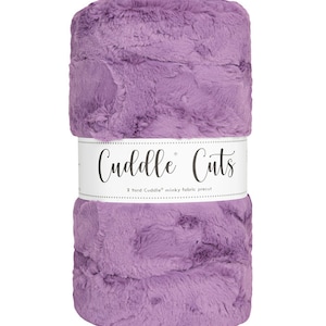 2 Yard Luxe Cuddle® Cut Hide in Violet Purple (72"x60") dalla collezione Minky di Shannon Fabric - Pelo da 10 mm