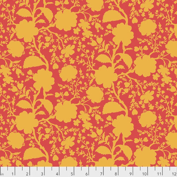 Tula Pink- Fleur sauvage dans Snapdragon de la collection True Colors par Free Spirit Fabric - 100% coton de haute qualité