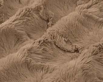 Luxe Cuddle® Glacier in Simply Taupe High Pile Plush MINKY from Shannon Fabric- 15mm