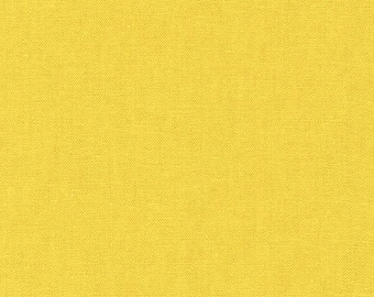 Essex YARN DYED Woven Fabric in Curry Yellow from Robert Kaufman Fabrics - Linen Cotton Blend