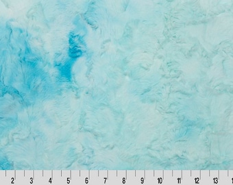 Luxe Cuddle® Galaxy Saltwater Blue MINKY From Shannon Fabrics 10mm Pile