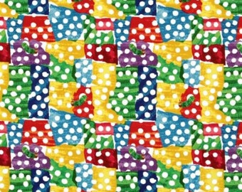 The Very Hungry Caterpillar Colorful Patchwork Dots From Andover Fabrics by Eric Carle