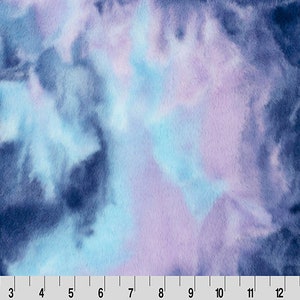 NEW MINKY - Luxe Cuddle® Seal Cosmic Nebula Luxury Thick High Pile Furry Minky from Shannon Fabrics- 15mm Pile- You Choose the Cut