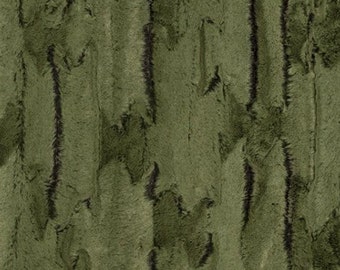 MINKY- Luxe Cuddle® Forest Fox in Loden Green from Shannon Fabric's Fur Minky Collection- 10mm Pile