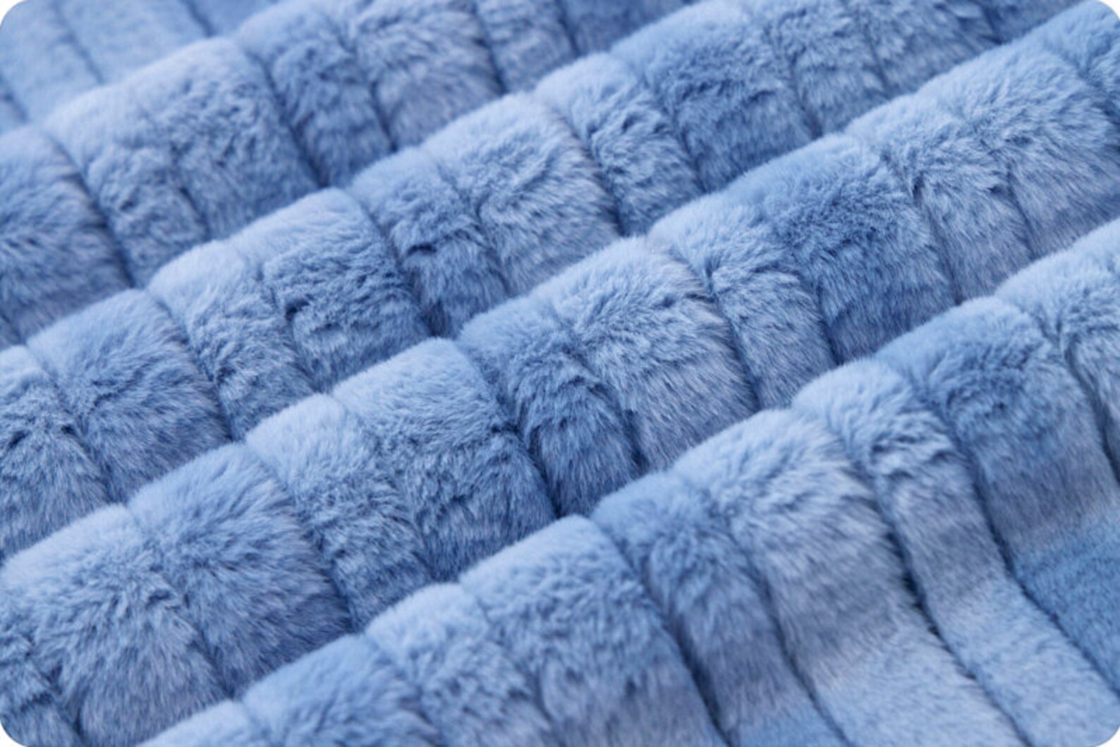 Luxe Cuddle® Vienna in DENIM From Shannon Fabrics Furry MINKY ...