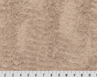 Florence in Light Taupe Minky Plush From Shannon Fabrics - 15mm Pile - 100% Polyester