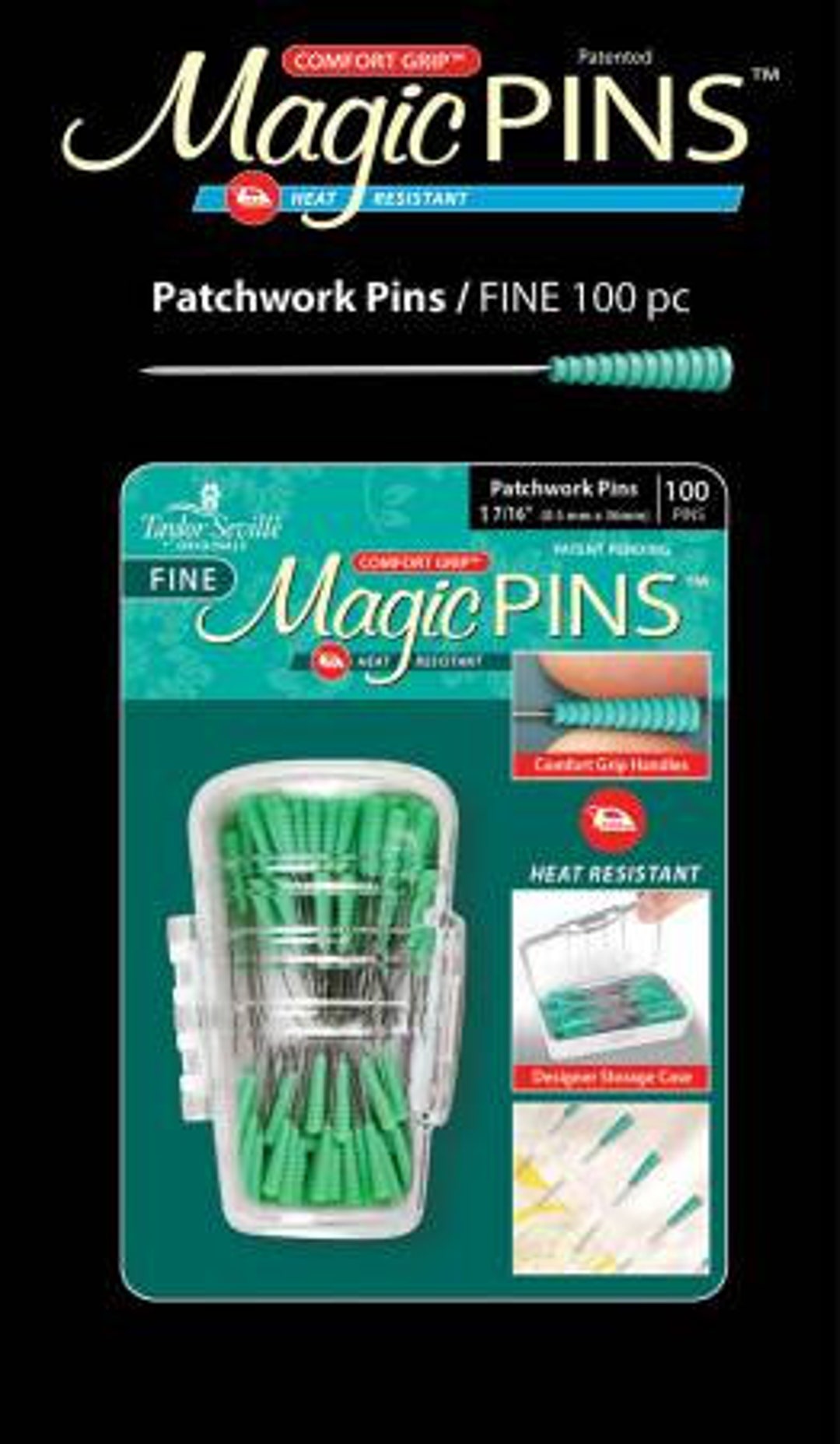 New! Magic Pins Fine .5 mm 1 7/16