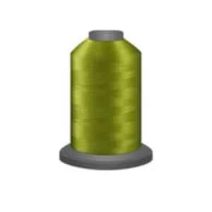 May include: A spool of bright green thread.