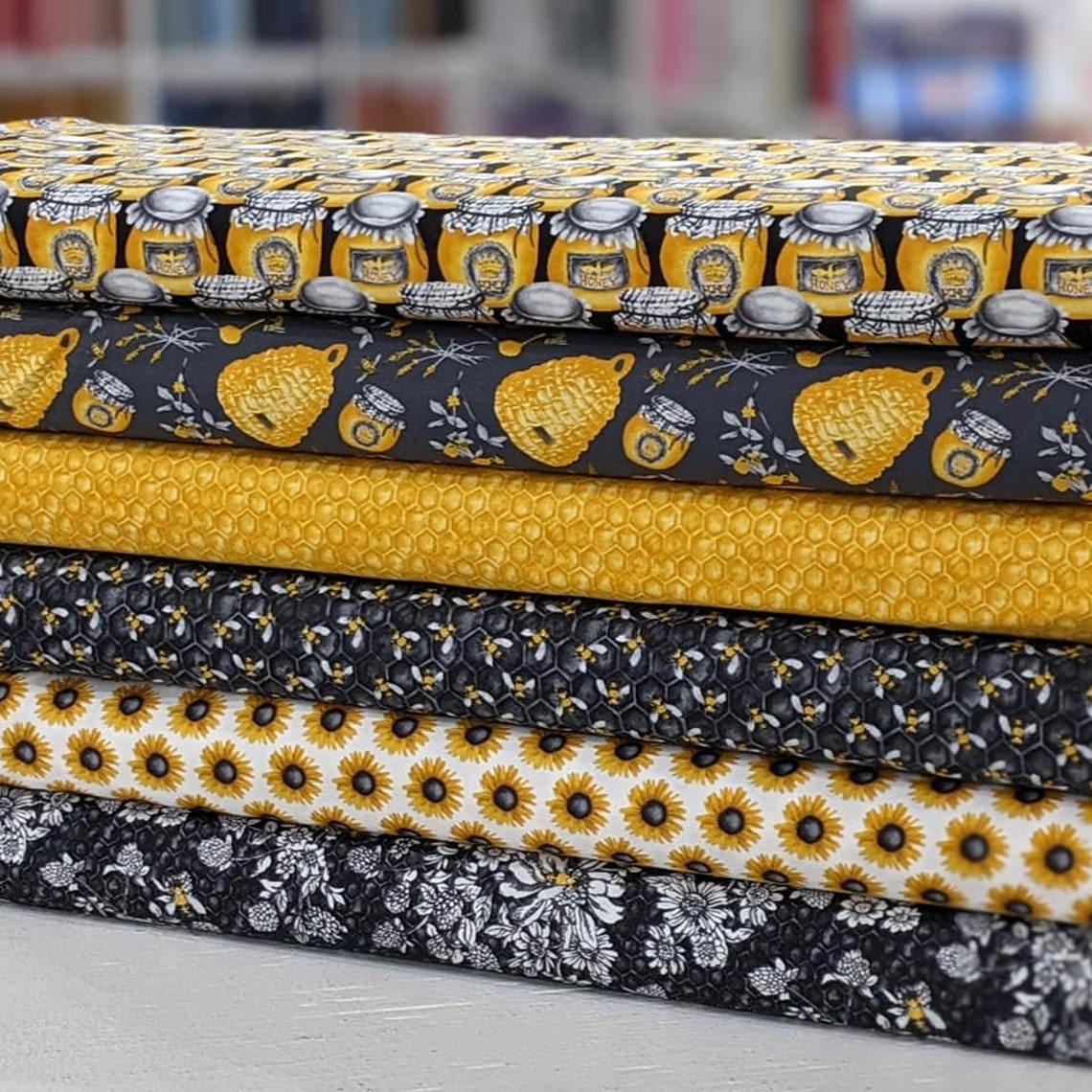 Honey Jars From Show Me the Honey Collection by Blank Fabric Etsy