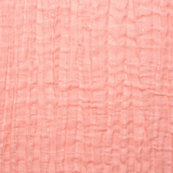 Double Gauze Fabric - Solid Embrace® in Coral from Shannon Fabrics
