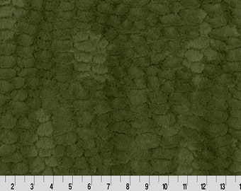 Florence in Loden Green Minky Plush From Shannon Fabrics - 15mm Pile - 100% Polyester