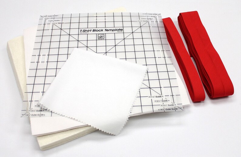 Reversible Tshirt Quilt Kit Red Sashinadash From June Etsy