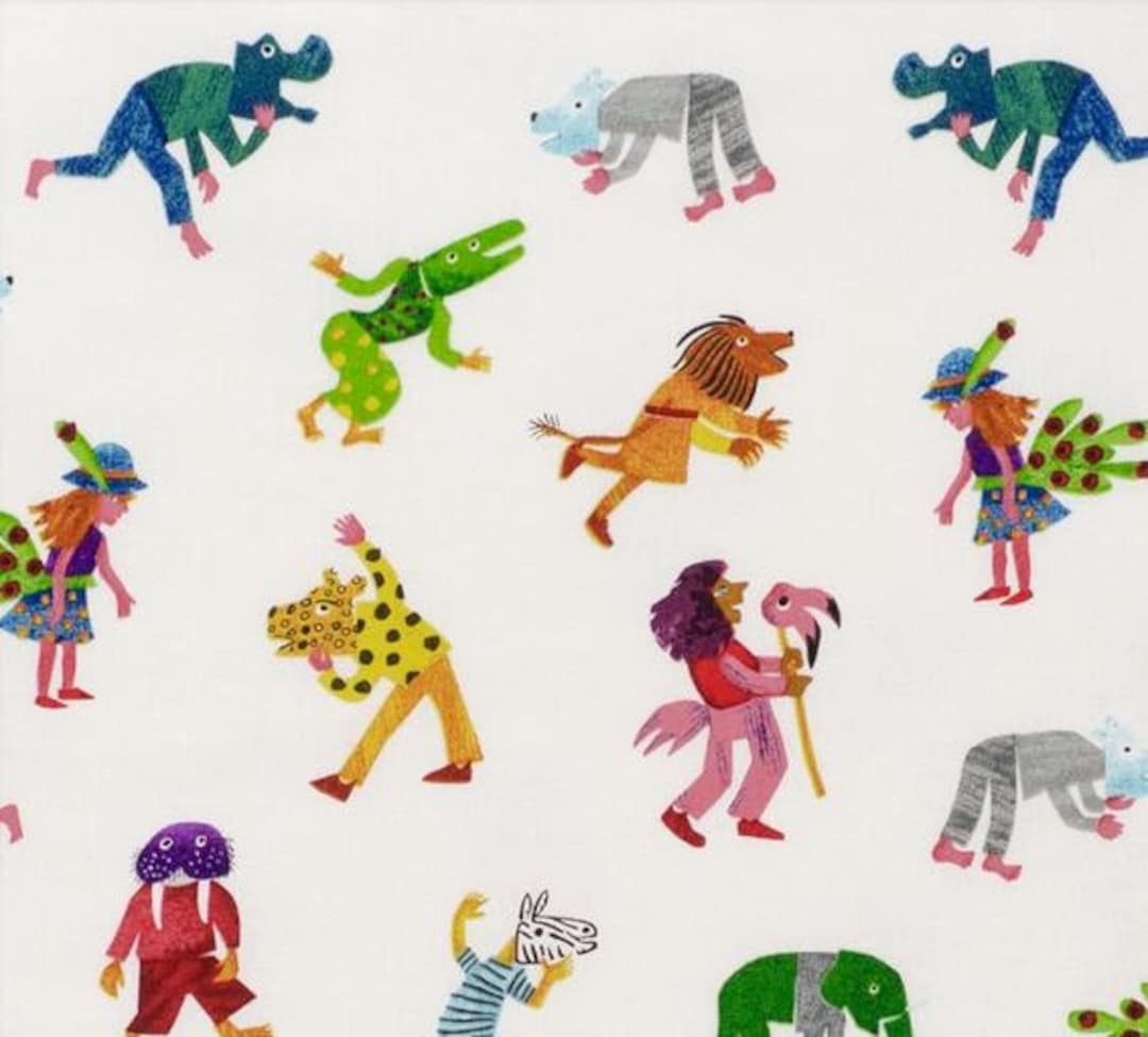 Polar Bear Kids From Andover Fabrics by Eric Carle's Polar Bear Collection  