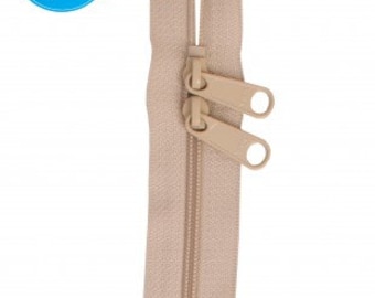 ZIPPERS - 40" Natural Double Slide Handbag Zipper from Patterns By Annie