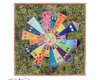 PAPER PATTERN - Dresden Neighborhood Mini Quilt Pattern by Persimon Dreams PD201401