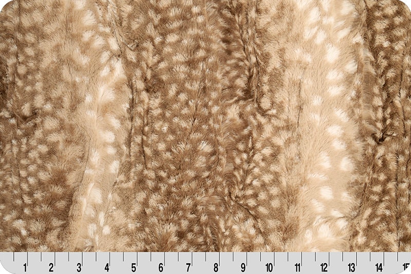 Luxe Cuddle® Fawn Cappuccino Luxury Plush MINKY From Shannon Fabrics 10mm Pile