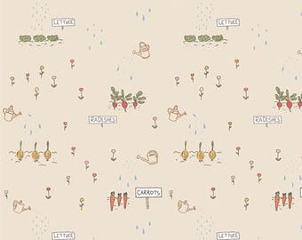 エリザベス・チャペル作「ベッドタイム・ストーリーズ」コレクションのマクレガーズ・パッチ（アートギャラリーファブリックス） - 綿100%