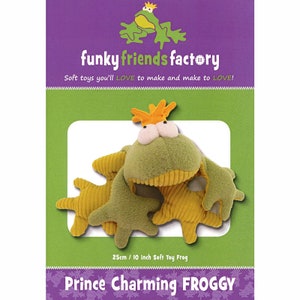 PAPER PATTERN - Prince Charming the Frog from Funky Friends Factory