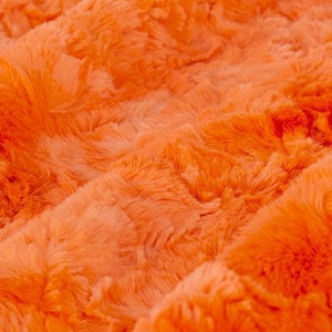 Luxe Cuddle® Galaxy in Lava Orange MINKY Fabric From Shannon Fabrics