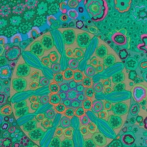 Kaffe Fassett Fabric- Millefiore in Jade Green From Kaffe Fassett Collective Classics Collection by FreeSpirit Fabric