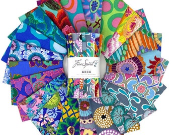 6" Design Strips 40pc in Lighter from the Kaffe Fassett Collective February 2023 Collection by FreeSpirit 6"x44" Strips