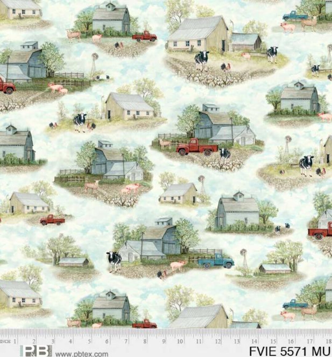 Farm View in Multi From the Farm View Collection by Cindy Jacobs for P ...