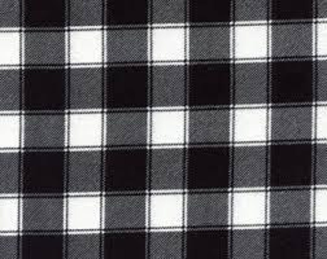 Black and White Buffalo Check Plaid Flannel From Timeless Treasures ...