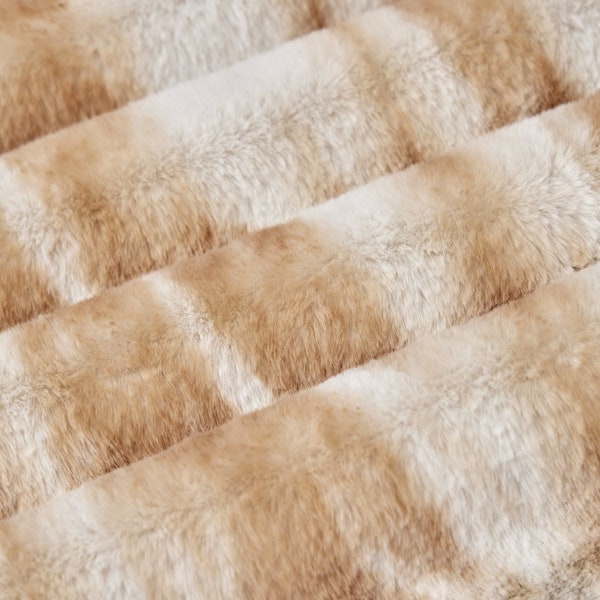 Luxe Cuddle® Nube in Natural/Sand High Pile Plush MINKY from Shannon Fabric - 15mm