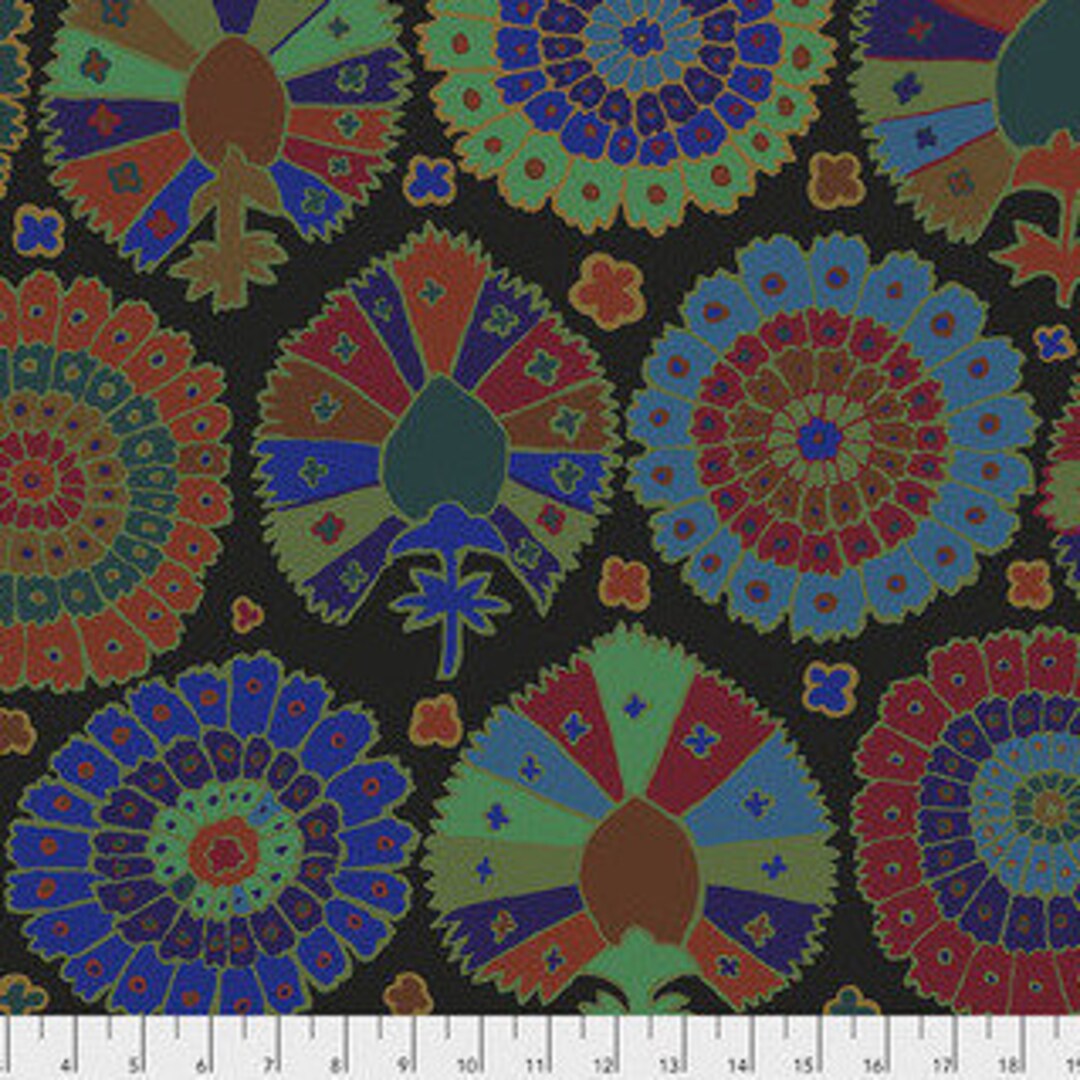 Turkish Delight in Black From Kaffe Fassett Collective Spring 2019 ...