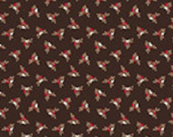 Royal Ditsies in Cocoa from the Rory Collection by Whistler Studio for Windham Fabrics - 100% Cotton Fabric