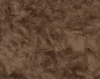 Tessuto Luxe Cuddle® Marble color cacao - Minky di Shannon Fabrics - pelo da 10 mm