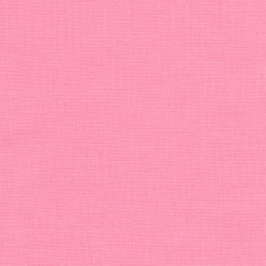 May include: A solid pink fabric with a subtle woven texture. The color is a vibrant, medium pink, covering the entire surface. The fabric appears to be a cotton or linen blend, suitable for various sewing and crafting projects.