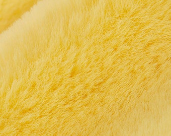 Luxe Cuddle® Seal in Banana Yellow High Pile Plush MINKY from Shannon Fabric- 15mm