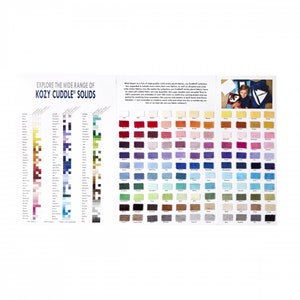Minky Cuddle SWATCH Board van Shannon Fabrics - 145+ kleuren