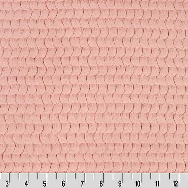 Luxury Plush Minky Fabric- Luxe Cuddle® Brooklyn in Rosewater by Shannon Fabric